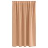 vidaXL Cortinas Opacas con Anillas 2 pcs Marr&oacute;n Claro 140 x 140 cm