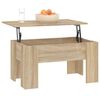 vidaXL Mesa de centro madera de ingeniería roble Sonoma 79x49x41 cm