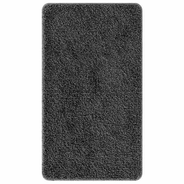 vidaXL Alfombrilla de ba&ntilde;o antideslizante Gris oscuro 70 x 120 cm PP