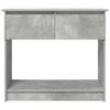 vidaXL Mesa consola con cajones gris hormigón 85,5x38,5x74,5 cm