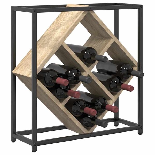 vidaXL Estante de Vino Roble Sonoma 51 x 18 x 52,5 cm