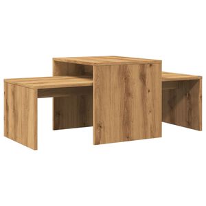 vidaXL Mesa de centro madera de ingenier&iacute;a roble artisan 100x48x40 cm
