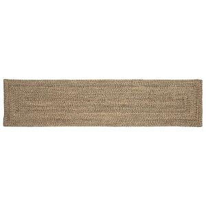 vidaXL Alfombras de &aacute;rea Natural y negro 60 x 200 cm yute