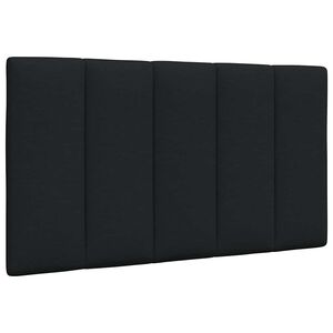 vidaXL Cabecero de cama acolchado Hanko tela negro 80 cm