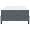 vidaXL Cama tipo Box Spring con colch&oacute;n Gris oscuro 90 x 210 cm tela