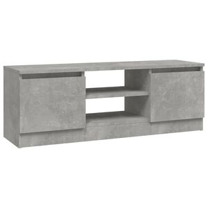 vidaXL Mueble de TV con puerta gris hormig&oacute;n 102x30x36 cm