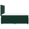 vidaXL Cama box spring con colch&oacute;n terciopelo verde oscuro 160x200 cm
