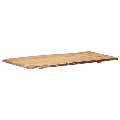 vidaXL Superficie de mesa madera maciza de acacia 118x(50-60)x2,5 cm