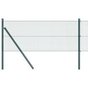 vidaXL Poste de Valla Verde