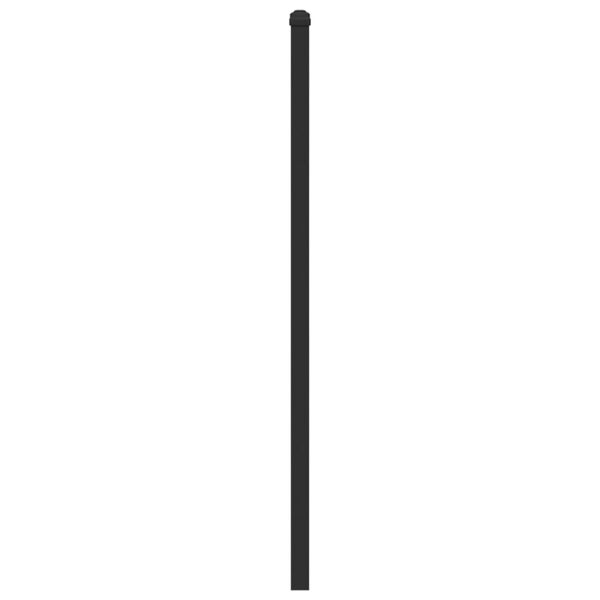 vidaXL Cabecero de repuesto de madera de ingenier&iacute;a y acero marr&oacute;n roble 200 cm