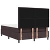 vidaXL Cama tipo Box Spring Marr&oacute;n Oscuro 140 x 200 cm tela