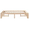 vidaXL Estructura de cama Marrón 140 x 190 cm Madera de pino macizo