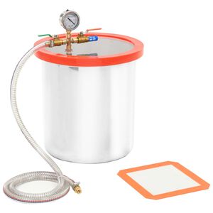vidaXL C&aacute;mara de vac&iacute;o de acero inoxidable 18,9 L