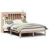vidaXL Cama con estanter&iacute;a sin colch&oacute;n madera maciza de pino 135x190cm
