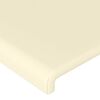 vidaXL Cabecero de cuero sint&eacute;tico color crema 203x16x78/88 cm