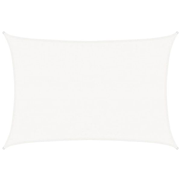 vidaXL Toldo de vela blanco HDPE 160 g/m&sup2; 3,5x4,5 m