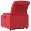 vidaXL Sill&oacute;n de majaje elevable el&eacute;ctrico cuero artificial rojo