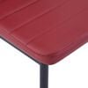 vidaXL Conjunto de mesa y sillas de comedor 7 piezas color vino tinto