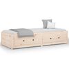 vidaXL Sof&aacute; cama de madera maciza de pino 90x190 cm