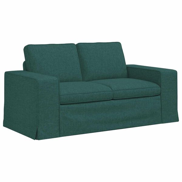vidaXL Sof&aacute; Verde oscuro 162 x 80 x 82 cm tela