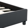 vidaXL Estructura de cama de cuero sint&eacute;tico negro 120x200 cm