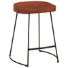 vidaXL Taburetes de bar Gavin 2 uds madera mango maciza 45x38x53 cm