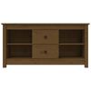 vidaXL Mueble de TV madera maciza de pino marrón miel 103x36,5x52 cm