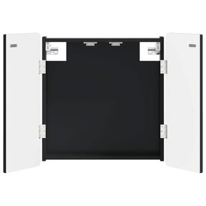 vidaXL Armario para dianas ZWOLLE Negro 52,5 x 10,5 x 57,5 cm