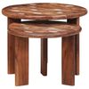 vidaXL Mesas de Caf&eacute; Nido 2 pcs Multicolor Madera reciclada maciza