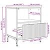 vidaXL Armario de Noche con caj&oacute;n 2 pcs Roble ahumado 49 x 36 x 61 cm
