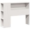 vidaXL Estructura de cama sin colch&oacute;n madera maciza blanca 75x190 cm