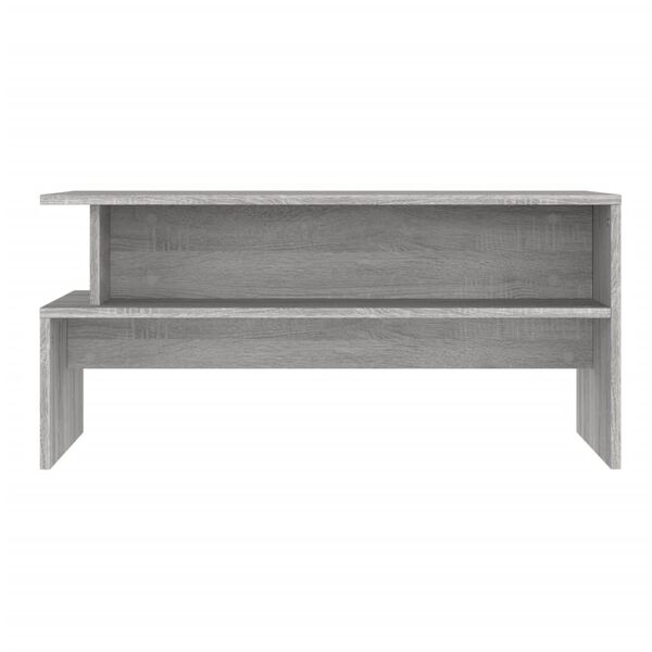 vidaXL Mesa de centro madera de ingenier&iacute;a gris Sonoma 90x55x42,5 cm