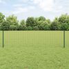 vidaXL Valla con Poste Verde 0,6 x 25 m Acero y PVC