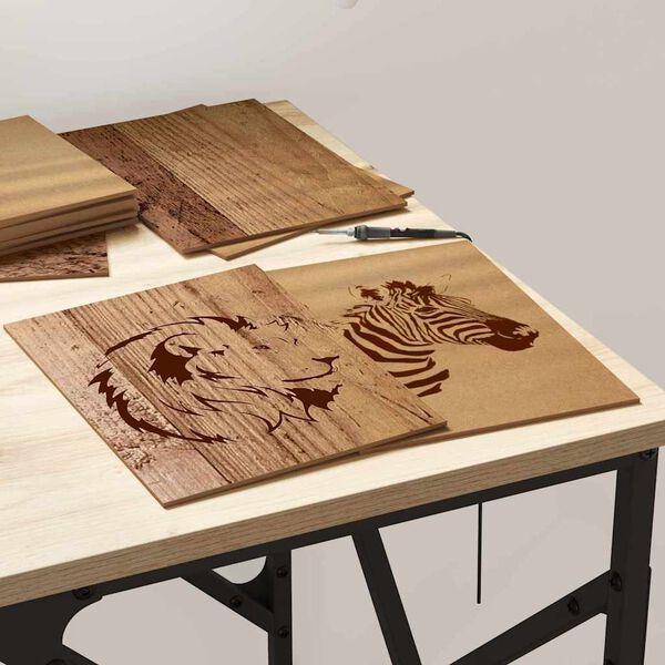 vidaXL Paneles Decorativos 12 pcs Madera vieja 21 x 30 x 0.3 cm