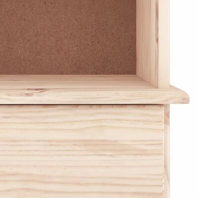 vidaXL Librería con cajones ALTA madera maciza de pino 60x35x142 cm