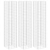 vidaXL Arriates de gaviones 3 unidades hierro 30x30x200 cm