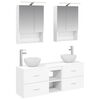 vidaXL Juego de Muebles de Ba&ntilde;o 5 pcs Blanco 50 x 14,5 x 70 cm