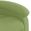 vidaXL Sill&oacute;n reclinable de masaje el&eacute;ctrico terciopelo verde claro