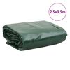 vidaXL Lona verde 2,5x3,5 m 650 g/m&sup2;