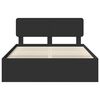 vidaXL Estructura de cama Negro 160 x 200 cm Madera de pino macizo