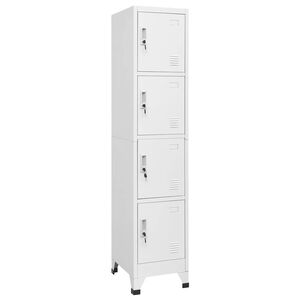 vidaXL Armario taquilla con 4 compartimentos 38x45x180 cm