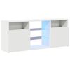 vidaXL Mueble para TV con luces LED blanco 120x30x50 cm
