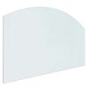 vidaXL Placa de vidrio para chimenea Transparente 100 x 60 cm Cristal
