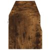 vidaXL Muebles de pared para TV 2 uds madera roble ahumado 80x30x30 cm