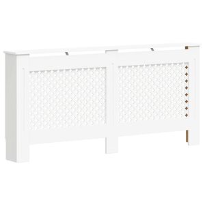 vidaXL Cubierta para radiador MDF blanco 172x19x81,5 cm