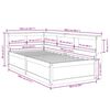 vidaXL Cama con estantería sin colchón madera maciza de pino 90x190 cm