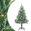 vidaXL &Aacute;rbol de Navidad Artificial Nevado con Luz LED Verde y 120 cm
