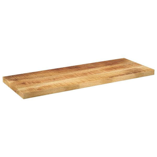 vidaXL Tablero mesa rectangular madera maciza mango rugosa 80x30x3,8cm