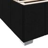 vidaXL Estructura de cama con colch&oacute;n Negro 100 x 200 cm tela