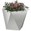 vidaXL Jardinera 2 pcs Plateado 30 x 30 x 30 cm Acero Galvanizado